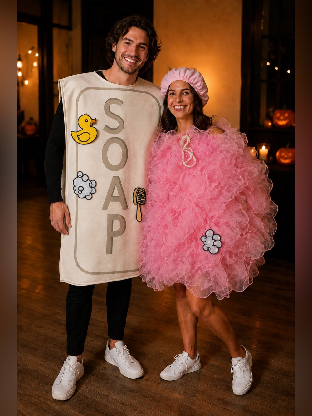 NWT Spooktacular Creations Adult Couples Soap & Loofah Halloween Costume OS